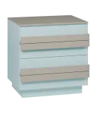 QL 2 - 84Z skříň šatní, 4-zásuvková, 820x800x620 mm, obloha/cappuccino